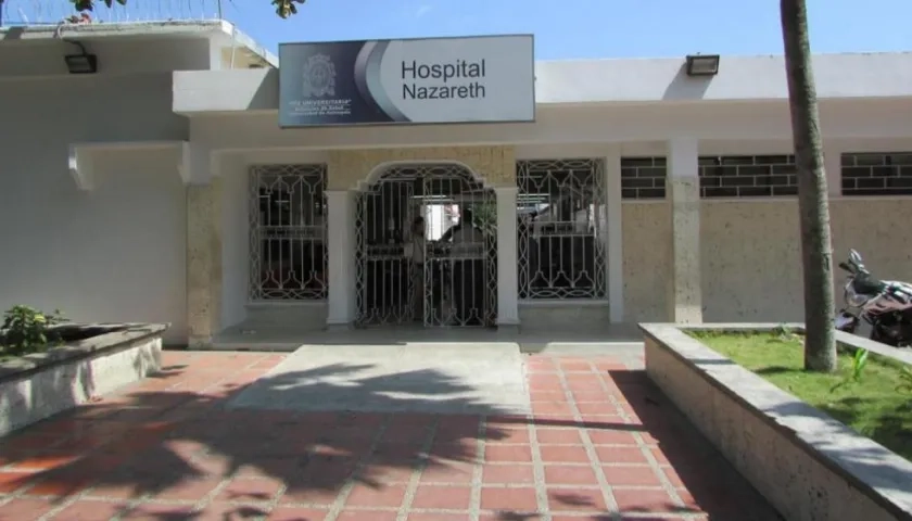 El joven fue llevado en primera instancia al Hospital Nazareth.