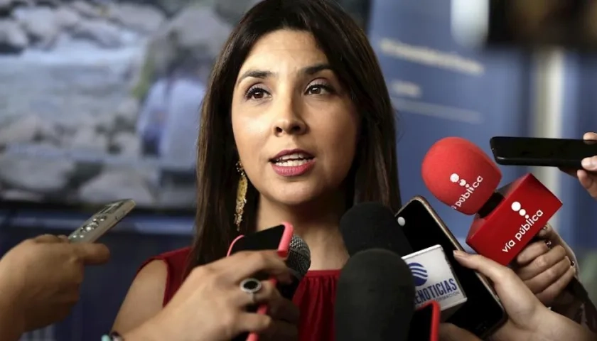 María Victoria Angulo, ministra de Educación.