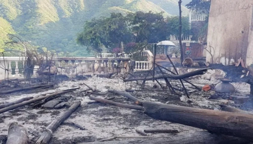 Así quedó el hotel Jaba Nibue