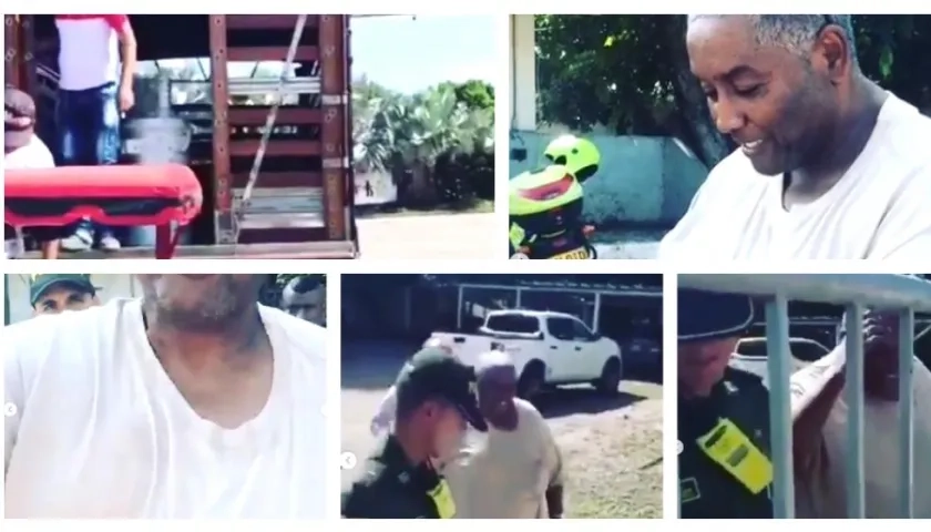 Imágenes de los hechos.