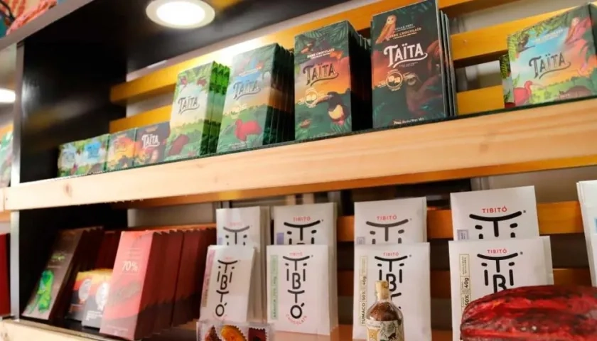 Algunas de las marcas de chocolate.