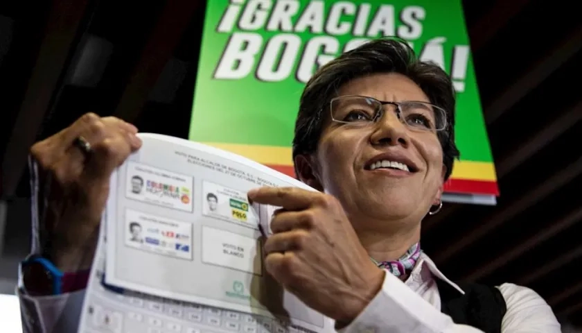 Claudia López es la nueva alcaldesa de Bogotá.