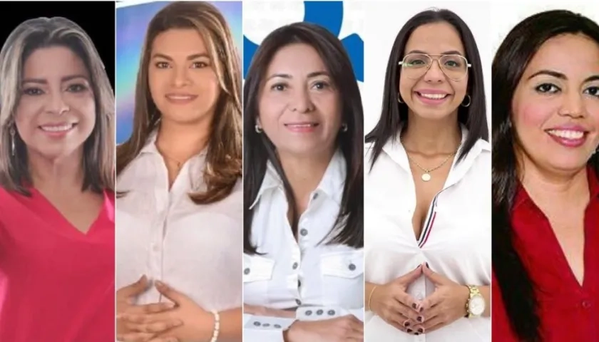 Las alcaldesas elegidas en el Departamento del Atlántico: Luruaco, Manatí, Piojó, Ponedera y Usiacurí.