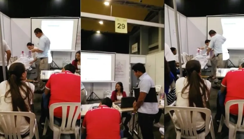 Imagen de escrutinios en el 'Puerta de Oro'.