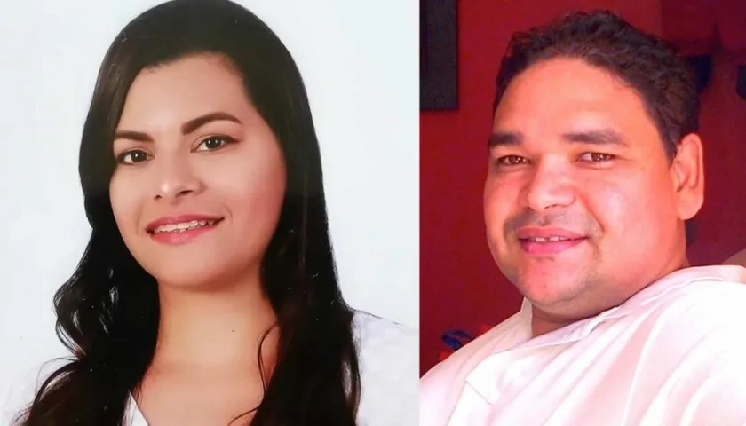 Marisabella Romero Sanjuan y Evaristo Olivero Sanjuanelo, candidatos en contienda.