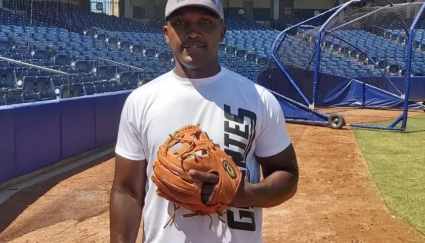 Sneider Batista, pelotero de los Gigantes. 