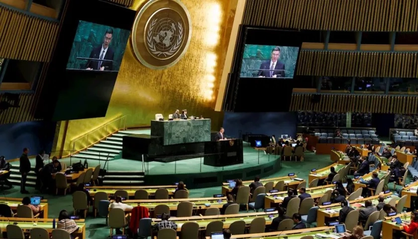 Asamblea en la ONU.