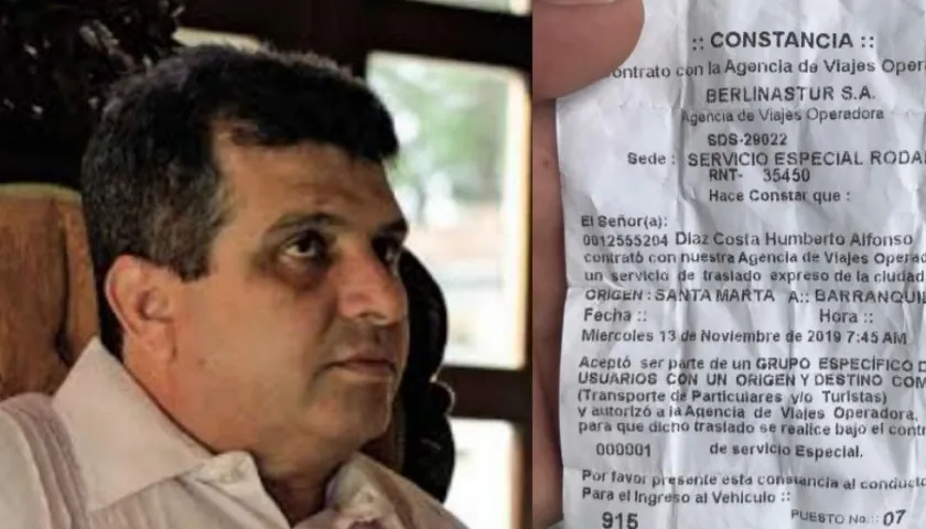  Humberto Díaz Acosta, protagonista de la trifulca, fue candidato a la Alcaldía de Santa Marta. 