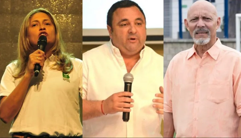 Alma Solano, Yesid Turbay y Armando Segovia.