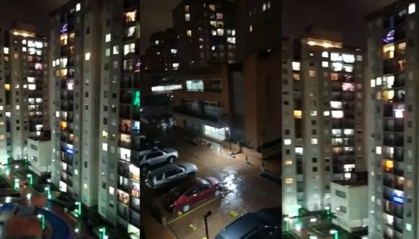 'Cacerolazo' desde los conjuntos residenciales.