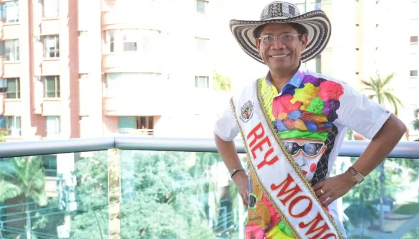 Alcides Romero, Rey Momo del Carnaval de Barranquilla 2020.