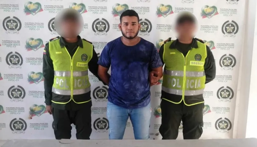  Jorge Luis Centeno Meza tras ser capturado el día de los hechos.