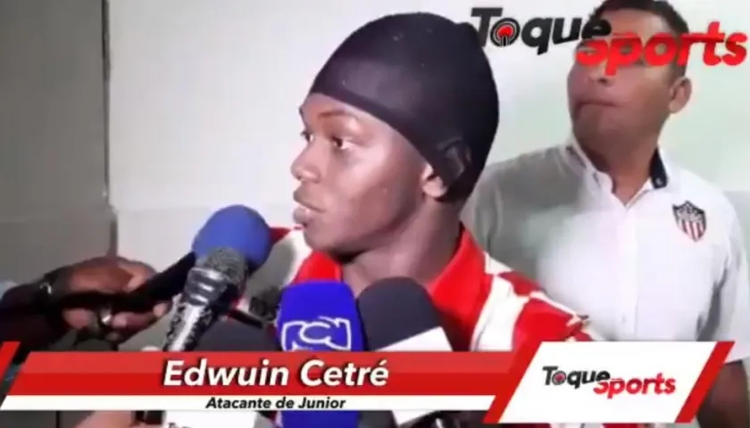 Edwuin Cetré, delantero de la Junior. 