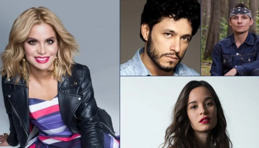 Algunos de los artistas invitados.