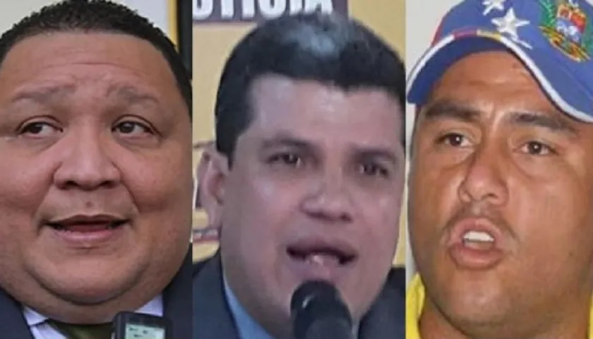 José Brito, Luis Parra y Conrado Pérez.