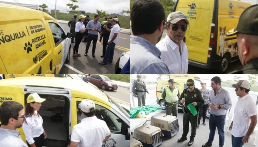 El Alcalde Alejandro Char, Clemente Fajardo y el general Ricardo Alarcón.