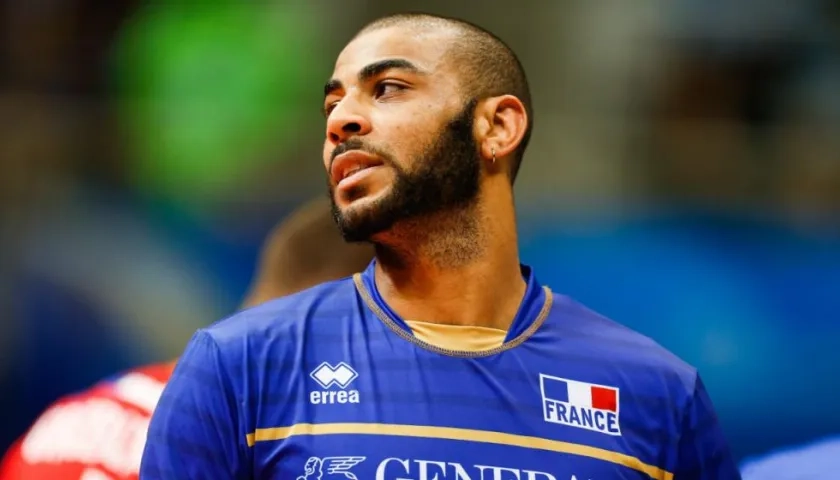 Earvin Ngapeth, jugador francés de voleibol. 