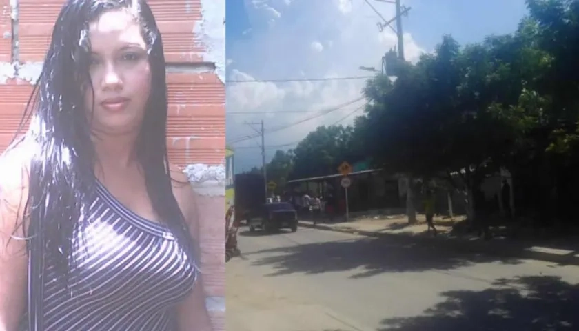 Jennifer Uribe Guzmán y el lugar de los hechos.