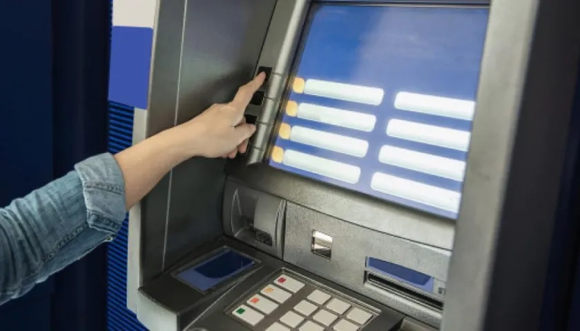 Imagen de un cajero automático.