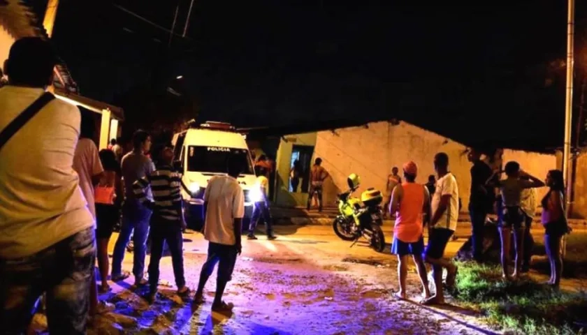 Lugar de los hechos en el barrio El Porvenir de Soledad.