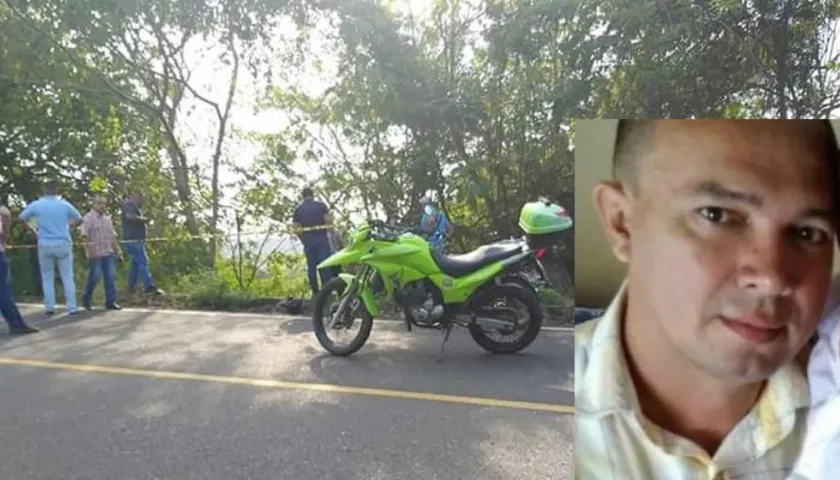 Lugar donde fue encontrado el cuerpo de José Cándido Campo Díaz.