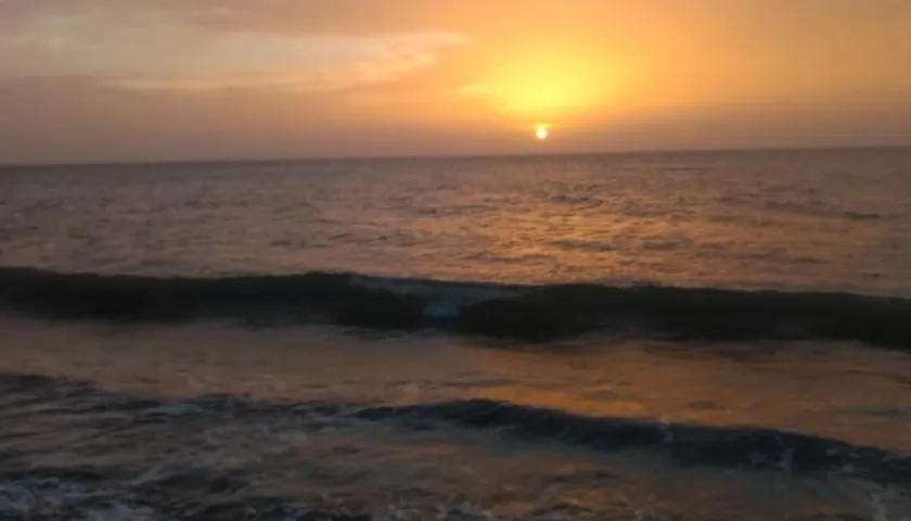 El atardecer desde la Playa de Tubará.