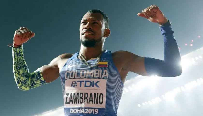 Anthony Zambrano, atleta de la Liga del Atlántico. 