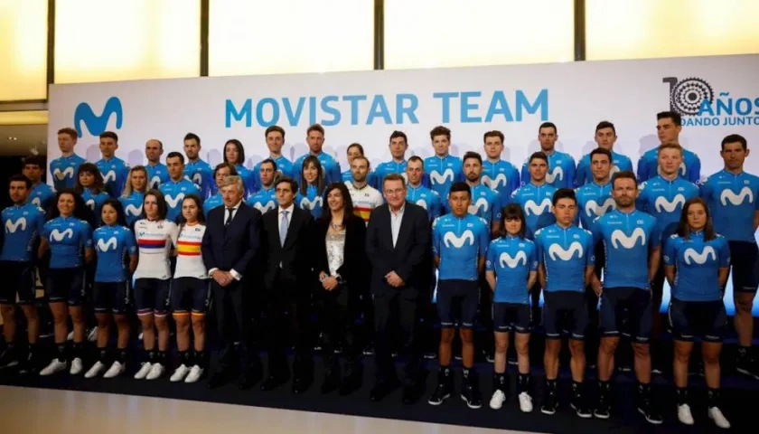 Presentación del Team Movistar. 