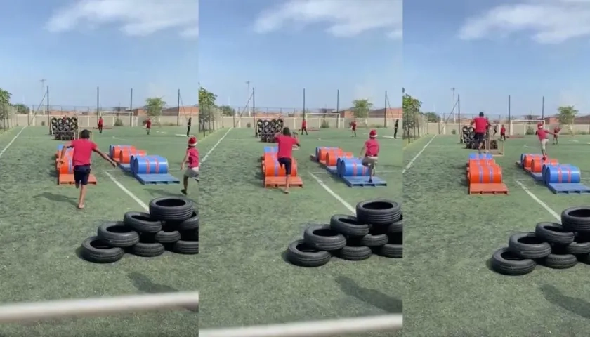 El menor José Ángel Martínez, en plena actividad.