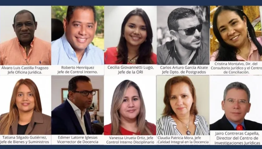 Ellos son el nuevo equipo directivo que acompañará al rector encargado Jorge Restrepo Pimienta.