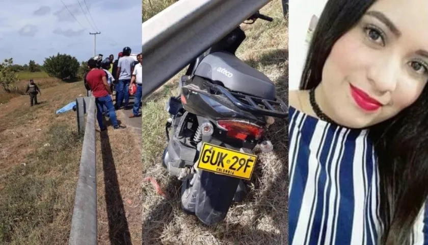 Lugar de los hechos y Aura Cristina Pertuz García.