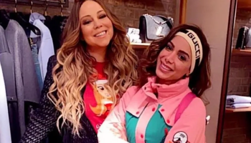 Las artistas Mariah Carey Anitta.