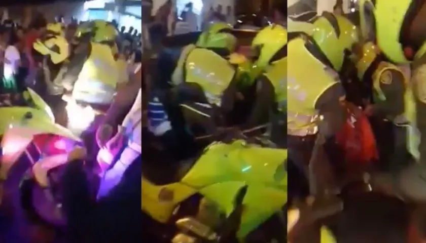 La Policía auxilió a 'Brayita'.