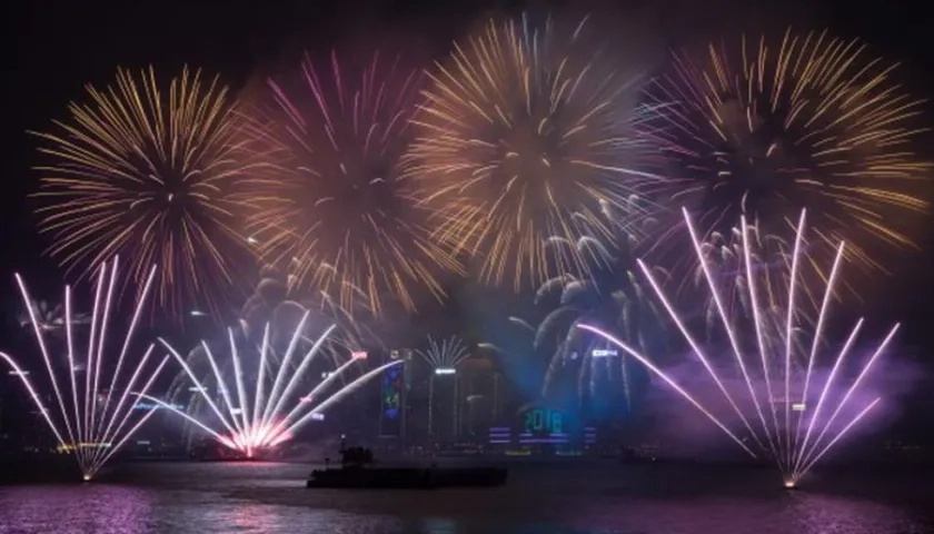 Celebración de Año Nuevo en Samoa.
