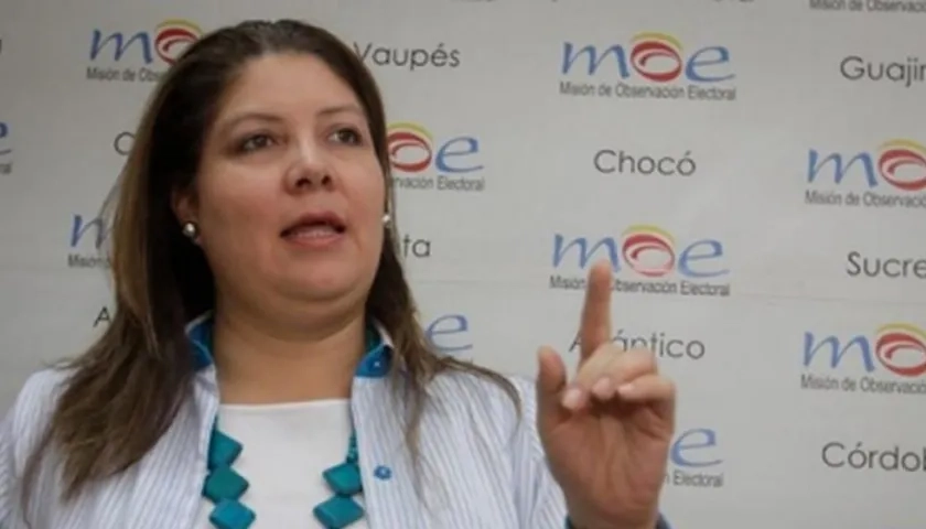 Alejandra Barrios, directora de la MOE.