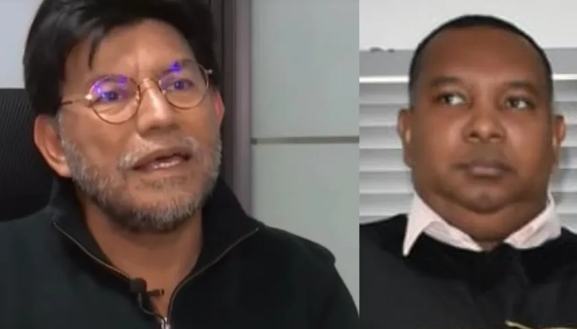 Abogado José H. Torres y el magistrado Demóstenes Camargo del Tribunal Superior de Barranquilla.