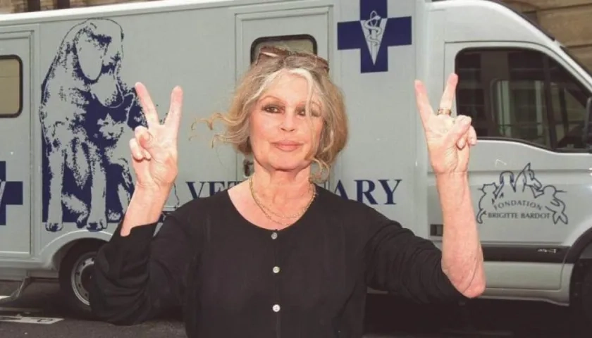 La actriz Brigitte Bardot.