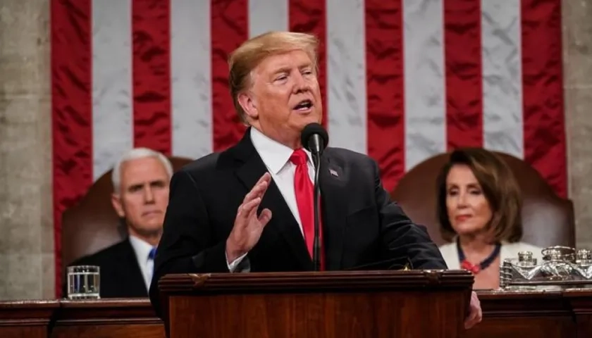 El presidente estadounidense Donald J. Trump pronuncia su segundo discurso sobre el Estado de la Unión.