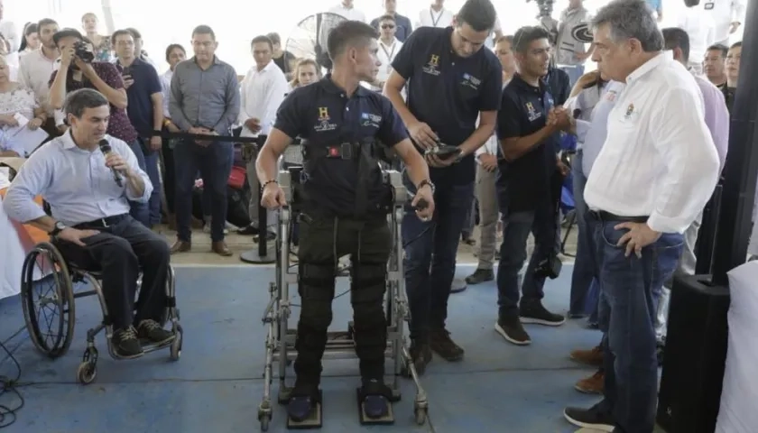 La presentación de las sillas en Coveñas.