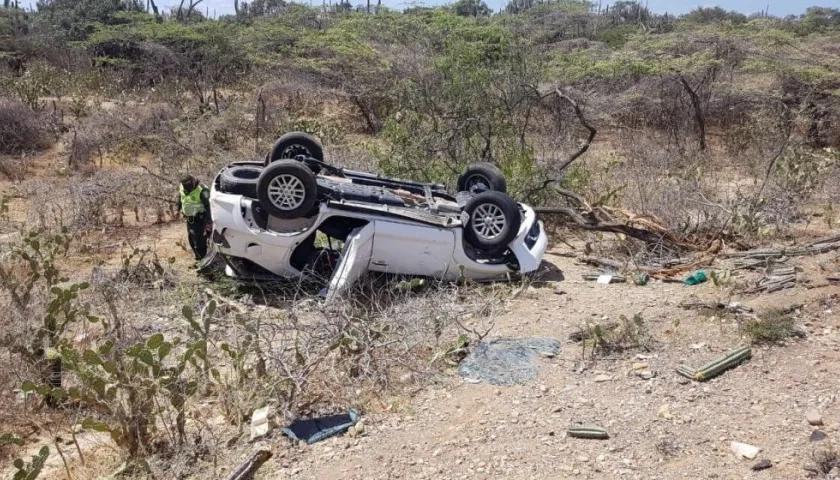 Así quedó el vehículo tras el accidente.