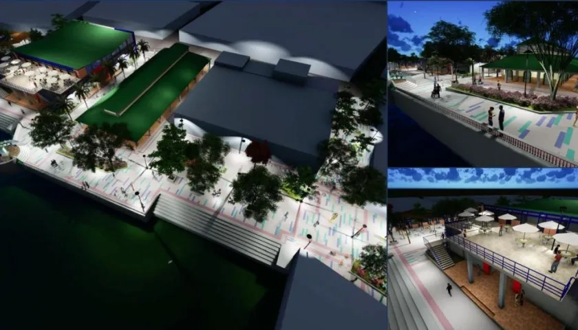 Diseños de la nueva plaza de Soledad.