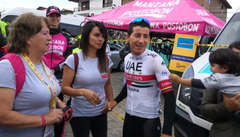 Sergio Luis Henao y su familia.