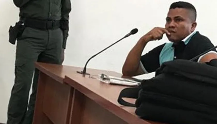 Iván Alberto Barros en audiencia.