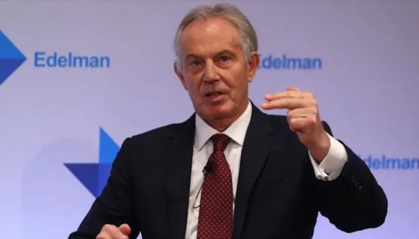 Tony Blair, ex primer ministro británico.