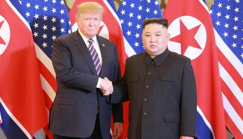 Donald Trump y Kim Jong-un.