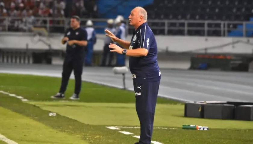 Luis Felipe Scolari, DT del Palmeiras.