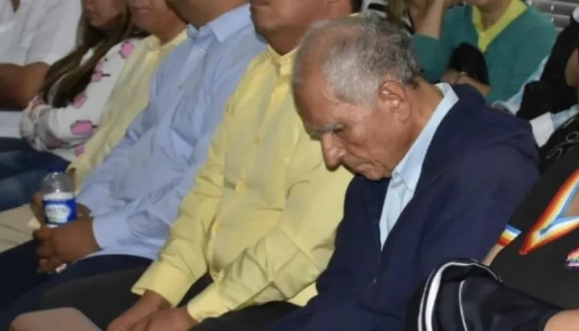 Orlando Saavedra durante una de las audiencias.