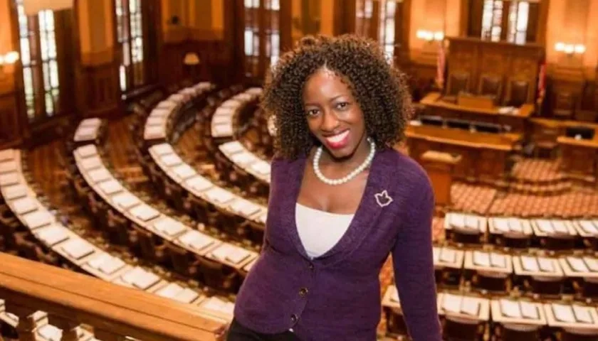 Dar'shun Kendrick, la líder de la minoría demócrata en el Congreso estatal.