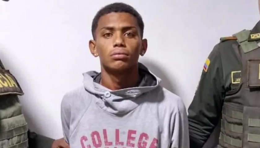 Adrián Andrés Valdovinos Guzmán, capturado.