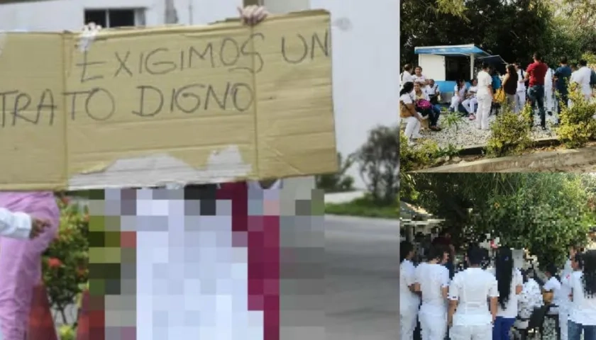 Protesta en el CARI Mental.